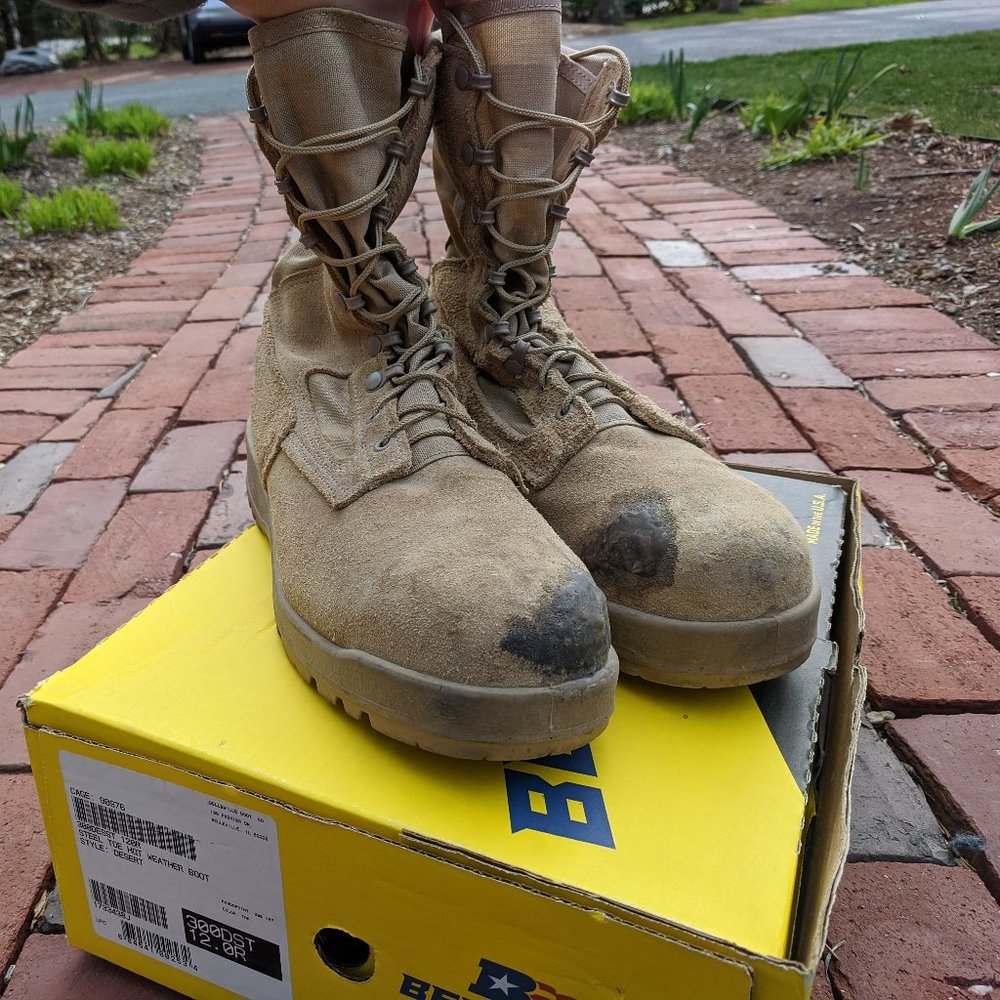 Belleville 300 DST Men's Steel Toe Hot Weather Boots Size 12.0R Desert